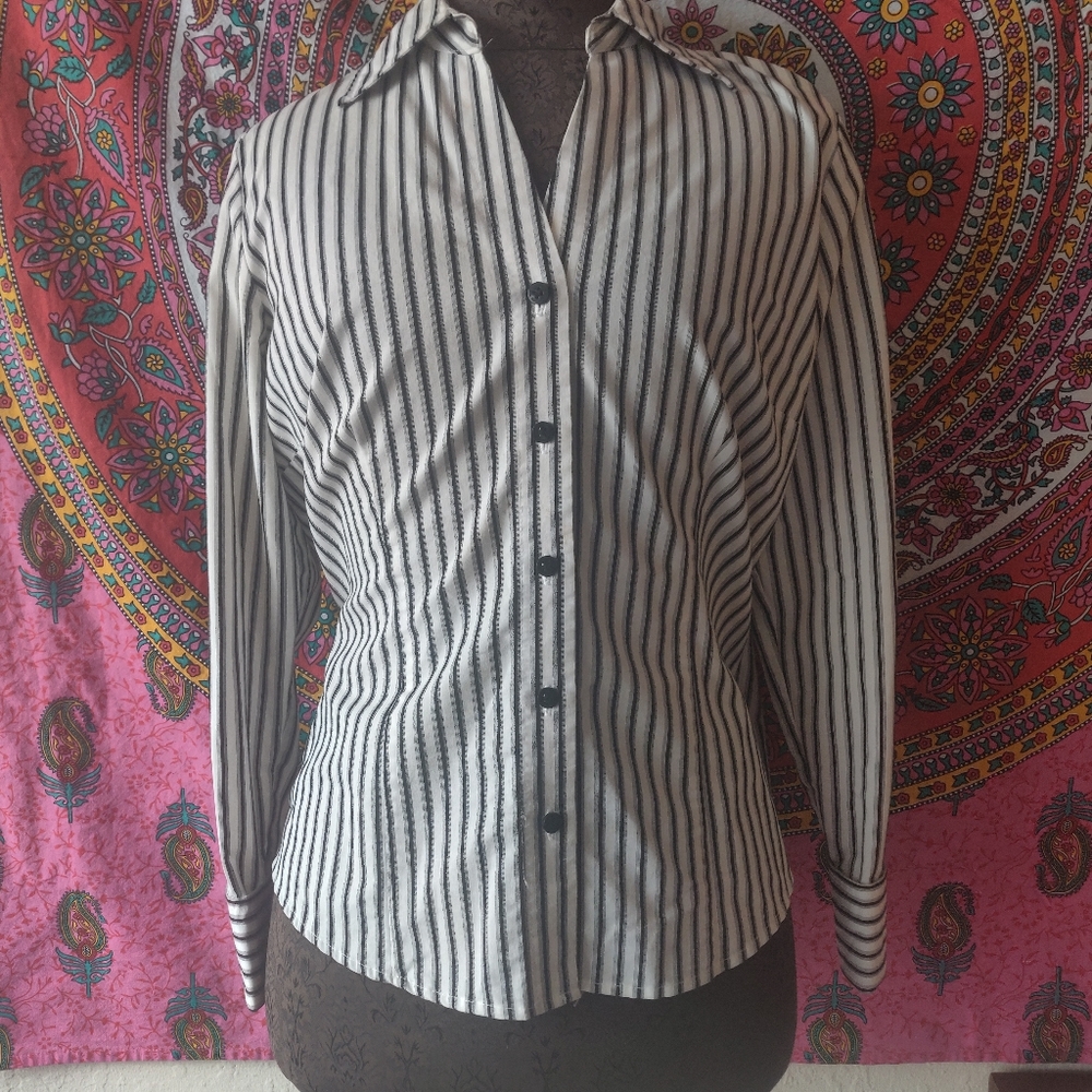 White Striped Shirt